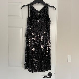 New with Tags White House Black Market Chunky Sequin Cocktail Dress Size 8